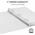 Samsill View Binder, White, 5 1/2" Width x 8 1/2" Length, 1 Carton, SAMMP28507