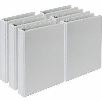 Samsill View Binder, White, 5 1/2" Width x 8 1/2" Length, 1 Carton, SAMMP28507