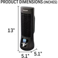 Kaz Honeywell QuietSet Slim Mini Tower Fan, Black, HWLHTF210B