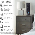 Kaz Honeywell QuietSet Slim Mini Tower Fan, Black, HWLHTF210B