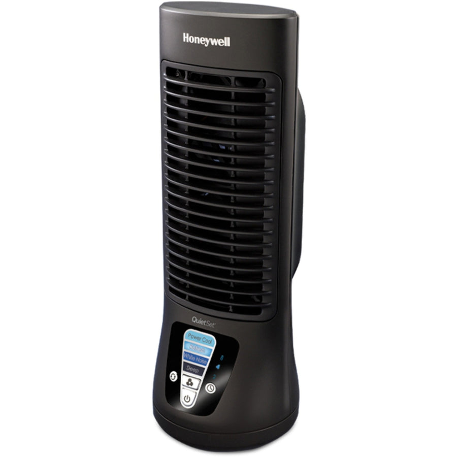 Honeywell QuietSet Slim Mini Tower Fan, 4.7" x 13", Black, Energy Efficient, HWLHTF210B