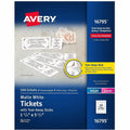 Avery Blank Printable Perforated Raffle Tickets - Tear-Away Stubs, Matte White, 1 Pack, AVE16795
