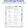 Avery Write & Erase Pocket Plastic Dividers, White, 1 Set, AVE16826