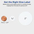 Avery Easy Peel Labels -Sure Feed - Print-to-the-Edge, Matte, 1 Pack, AVE22877