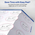 Avery Easy Peel Labels -Sure Feed - Print-to-the-Edge, Matte, 1 Pack, AVE22877