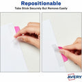 Avery UltraTabs Repositionable Margin Tabs, Neon Yellow, 48 / Pack, AVE74865