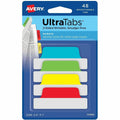 Avery UltraTabs Repositionable Margin Tabs, Blue, 48 / Pack, AVE74866