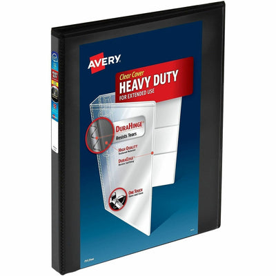 Avery Heavy-Duty View Binders, 0.5" Slant Rings, Black, 8 1/2" Width x 11" Length, 12EA/CT — view 1