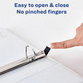 Avery Heavy-Duty View 3 Ring Binders, 1/2" Slant Rings, 1 White Binder (79767), 8 1/2" Width x 11" Length, AVE79767