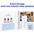 Avery Heavy-Duty View 3 Ring Binders, 1/2" Slant Rings, 1 White Binder (79767), 8 1/2" Width x 11" Length, AVE79767