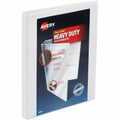 Avery Heavy-Duty View 3 Ring Binders, 1/2" Slant Rings, 1 White Binder (79767), 8 1/2" Width x 11" Length, AVE79767