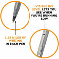 BIC Round Stic Xtra Life Ball Point Pen, Assorted, 1 Box, BICGSM609AST
