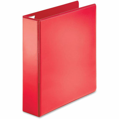 Business Source Red D-ring Binder, 8 1/2" Width x 11" Length, 12EA/CT — view 1
