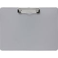 Business Source Landscape Plastic Clipboard, Silver, 8 1/2" Width x 11" Length, BSN49266