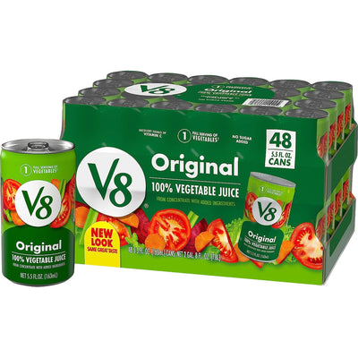 Campbell's V8 Original 100% Vegetable Juice, 48 / Carton, CAM0882