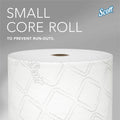 Kimberly-Clark Scott Pro Paper Core High-Capacity Standard Roll Toilet Paper with Elevated Design, White, 1 Carton, KCC47305