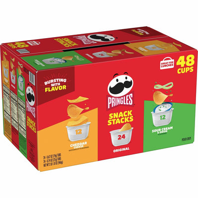 Kellanova Pringles Crisps Grab 'N Go Variety Pack, 1 Carton, KEB14991