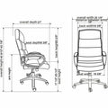 Lorell SOHO Colline High-Back Chair with Fixed Arms, LLR41843