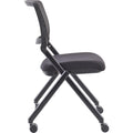 Lorell Mobile Mesh Back Nesting Chairs, 2 / Carton, LLR41846