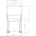 Lorell Upholstered Foldable Nesting Chairs, 2 / Carton, LLR41848