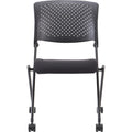 Lorell Upholstered Foldable Nesting Chairs, 2 / Carton, LLR41848