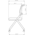 Lorell Upholstered Foldable Nesting Chairs, 2 / Carton, LLR41848