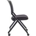 Lorell Upholstered Foldable Nesting Chairs, 2 / Carton, LLR41848