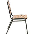 Lorell Faux Wood Outdoor Chairs, 4 / Carton, LLR42685