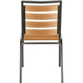 Lorell Faux Wood Outdoor Chairs, 4 / Carton, LLR42685