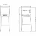 Lorell Arctic Series Bar Stools, 2 / Carton, LLR42951