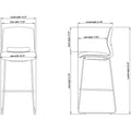 Lorell Arctic Series Bar Stools, 2 / Carton, LLR42951