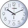 Lorell 12" Round Quiet Wall Clock, LLR61011