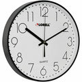 Lorell 12" Round Quiet Wall Clock, LLR61011