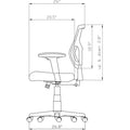 Lorell Conjure Executive Mesh Mid-back Chair, LLR62001