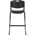Lorell Heavy-duty Bistro Stack Chairs, 2 / Carton, LLR62535