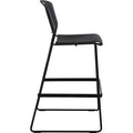 Lorell Heavy-duty Bistro Stack Chairs, 2 / Carton, LLR62535