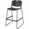 Lorell Heavy-duty Bistro Stack Chairs, 2 / Carton, LLR62535