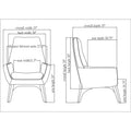 Lorell Quintessence Collection Upholstered Chair, LLR68958