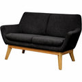 Lorell Quintessence Collection Loveseat, Black, LLR68959