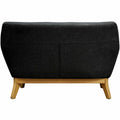 Lorell Quintessence Collection Loveseat, Black, LLR68959