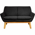 Lorell Quintessence Collection Loveseat, Black, LLR68959