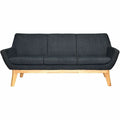 Lorell Quintessence Collection Sofa, Black, LLR68960