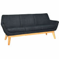 Lorell Quintessence Collection Sofa, Black, LLR68960