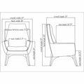 Lorell Quintessence Collection Upholstered Chair, LLR68961