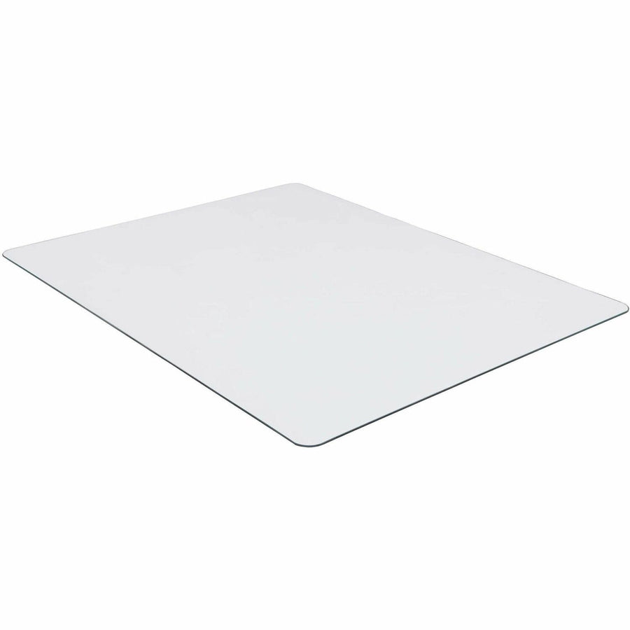 Lorell Tempered Glass Chairmat, Clear, Easy to Clean, LLR82835