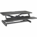 Lorell X-type Slim Desk Riser, Black, LLR99539