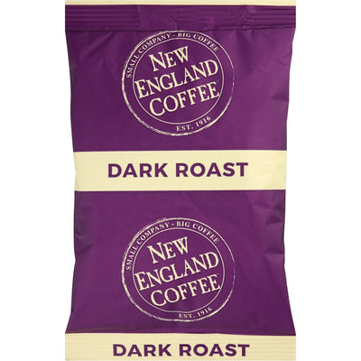 New England Tea & Coffee England Coffee Portion Pack French Roast Coffee, 24 / Carton, NCF026190