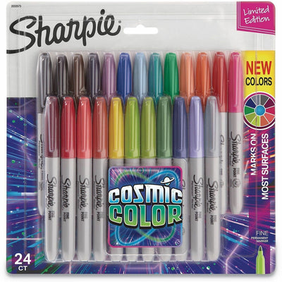 Newell Sharpie Cosmic Color Permanent Markers, 24 / Set, SAN2033573