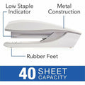 ACCO Swingline NeXXt Series Style Desktop Stapler, White, SWI55657004