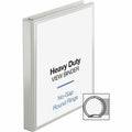 Business Source Heavy-duty View Binder, White, 8 1/2" Width x 11" Length, BSN19601